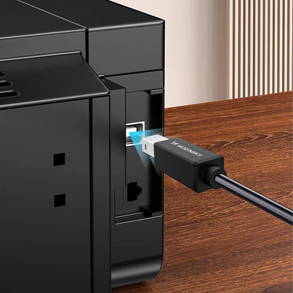 Kabel za pisač WZK WKDDY1S, USB-C - USB-B, 1m, Crni