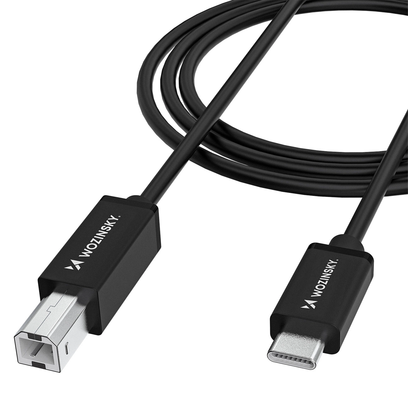 Kabel za pisač WZK WKDDY2S, USB-C - USB-B, 2m, Crna