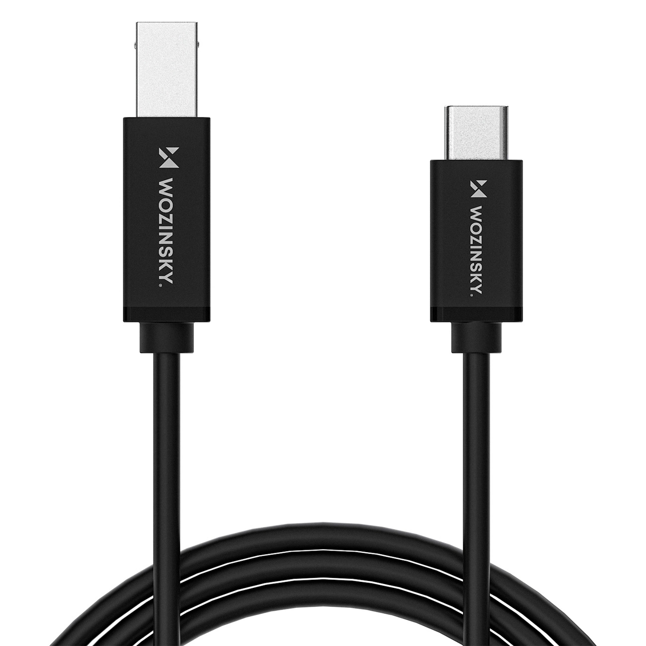 Kabel za pisač WZK WKDDY2S, USB-C - USB-B, 2m, Crna