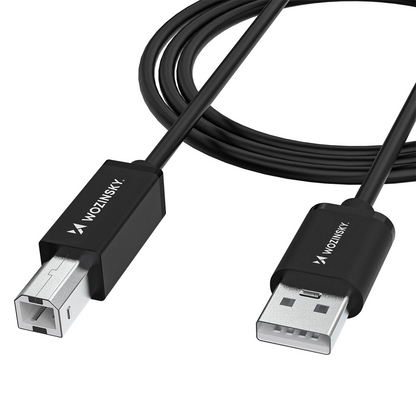 Kabel za pisač WZK WKDDY3S, USB-A - USB-B, 2m, Crni