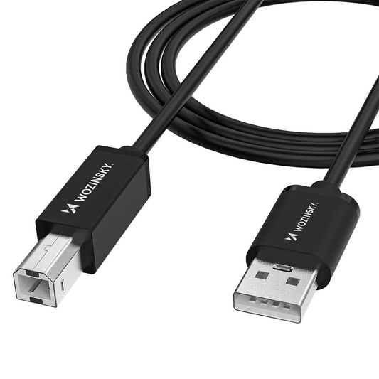 Kabel za pisač WZK WKDDY3S, USB-A - USB-B, 2m, Crni