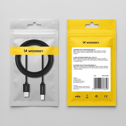 Kabel za pisač WZK WKDDY3S, USB-A - USB-B, 2m, Crni
