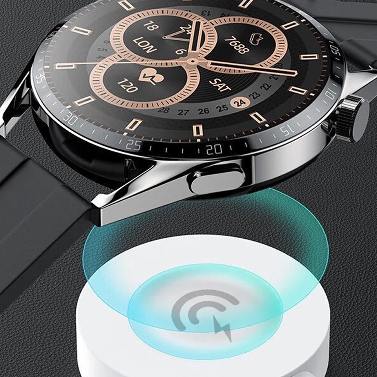 Bežični punjač Dudao A12H za Huawei Watch Series, USB-A, Bijeli