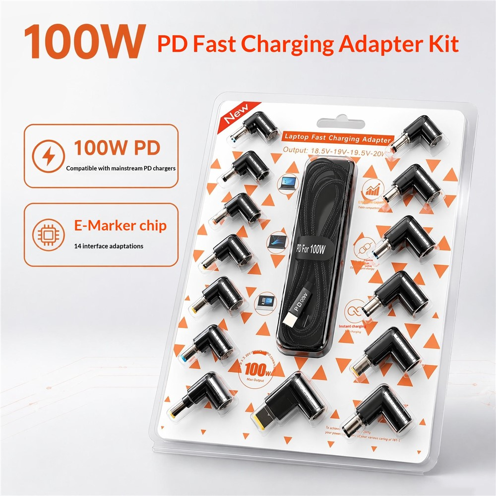 OEM kabel za punjenje, 2m, 14u1, Crna