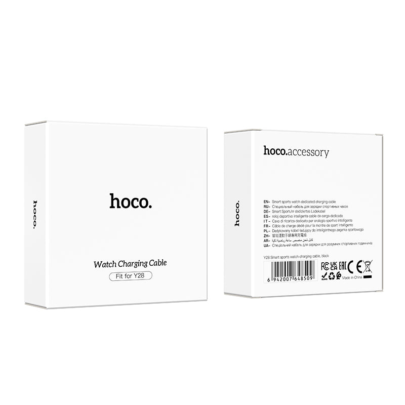 Kabel za punjenje za Smartwatch HOCO Y28, USB-A, Crni