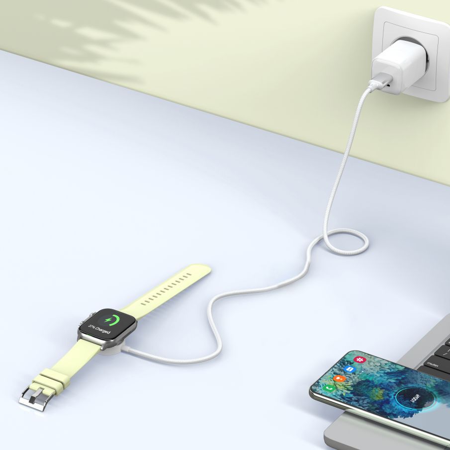 Kabel za punjenje Tech-Protect MC02 Ultraboost C za Apple Watch Series, Bijeli