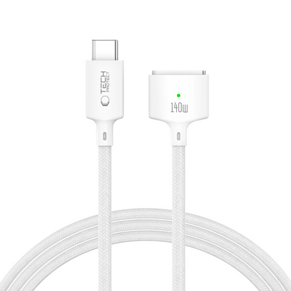 Kabel za punjenje Tech-Protect MMC01 Ultraboost, USB-C - MagSafe 3, 140W, 2m, Bijela