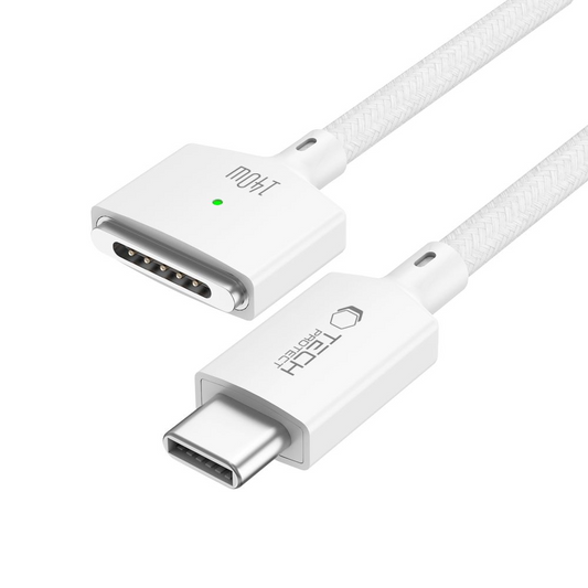 Kabel za punjenje Tech-Protect MMC01 Ultraboost, USB-C - MagSafe 3, 140W, 2m, Bijela