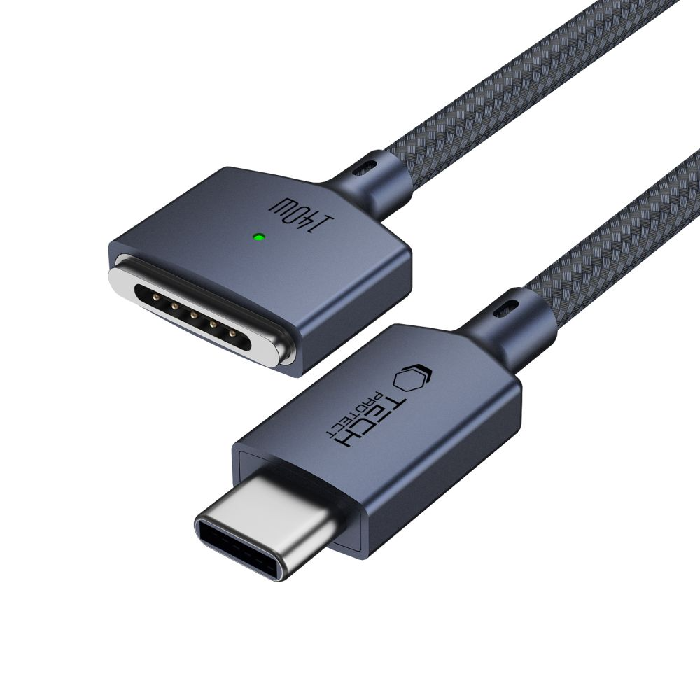 Kabel za punjenje Tech-Protect MMC01 Ultraboost, USB-C - MagSafe 3, 140W, 2m, Tamnoplava