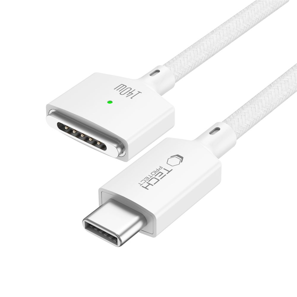 Kabel za punjenje Tech-Protect MMC01 Ultraboost, USB-C - MagSafe 3, 140W, 3m, Bijela