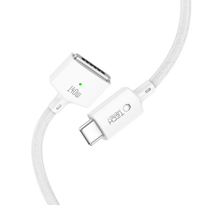 Kabel za punjenje Tech-Protect MMC01 Ultraboost, USB-C - MagSafe 3, 140W, 2m, Bijela