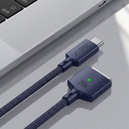 Kabel za punjenje Tech-Protect MMC01 Ultraboost, USB-C - MagSafe 3, 140W, 2m, Tamnoplava