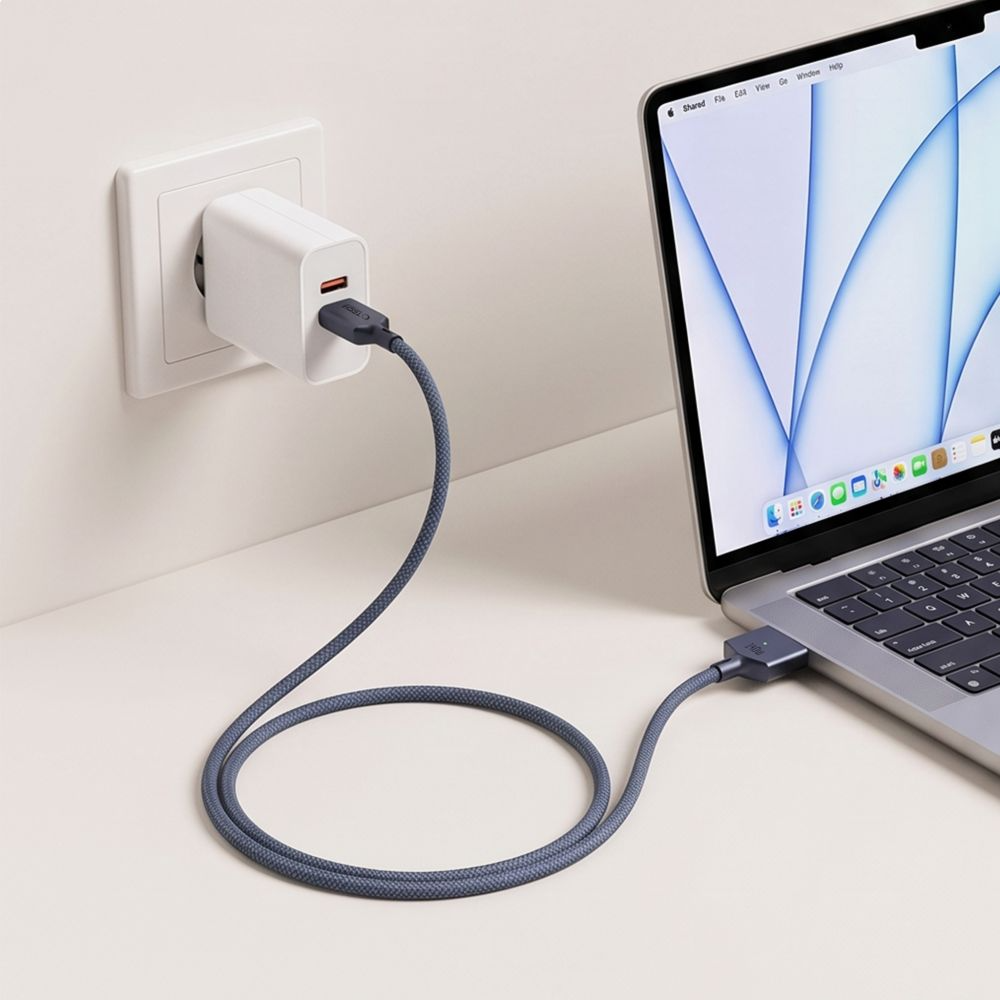 Kabel za punjenje Tech-Protect MMC01 Ultraboost, USB-C - MagSafe 3, 140W, 3m, Tamnoplava