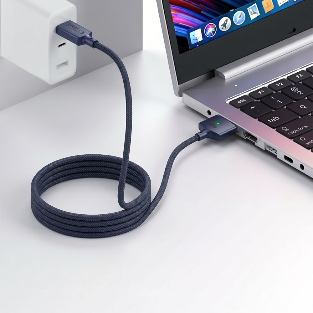Kabel za punjenje Tech-Protect MMC01 Ultraboost, USB-C - MagSafe 3, 140W, 2m, Tamnoplava