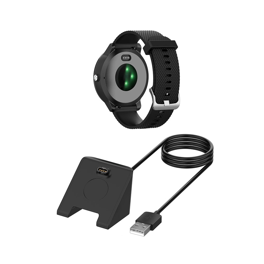 Kabel za punjenje Techsuit TGC3 za Garmin Fenix 5 Plus / 7X / 6X / 6 / 5, USB-A, Crni