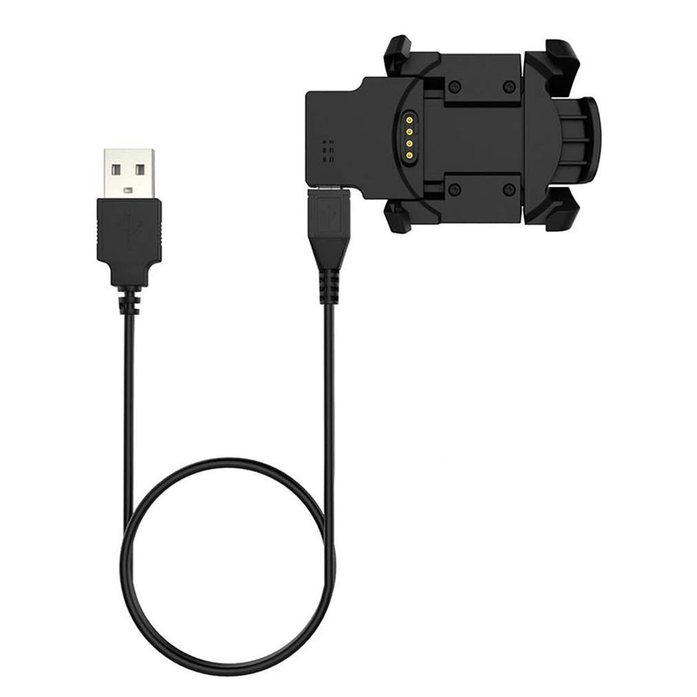 Kabel za punjenje Techsuit TGC5 za Garmin Fenix 3 Sapphire / 3 HR / 3, USB-A, Crni