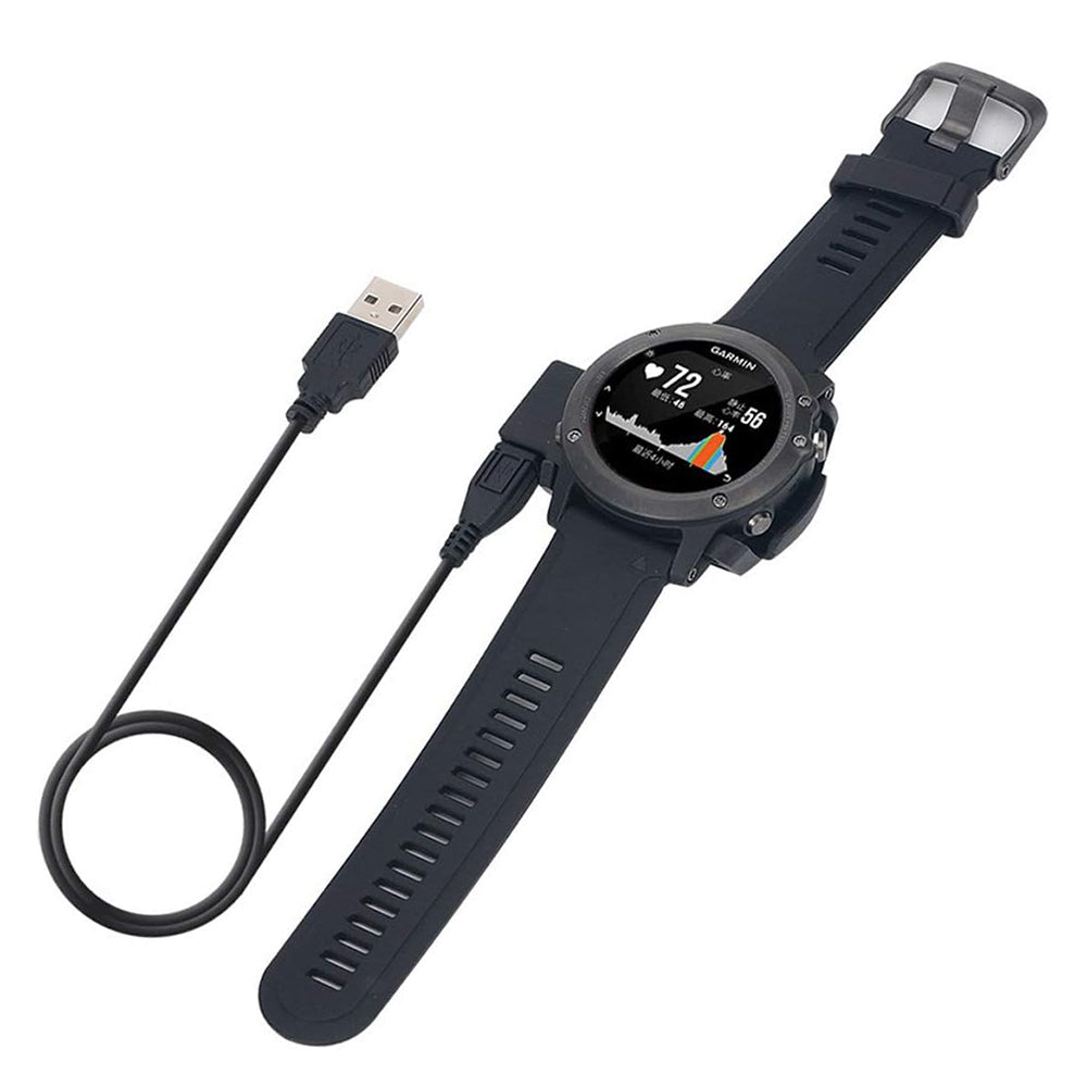 Kabel za punjenje Techsuit TGC5 za Garmin Fenix 3 Sapphire / 3 HR / 3, USB-A, Crni