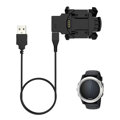 Kabel za punjenje Techsuit TGC5 za Garmin Fenix 3 Sapphire / 3 HR / 3, USB-A, Crni