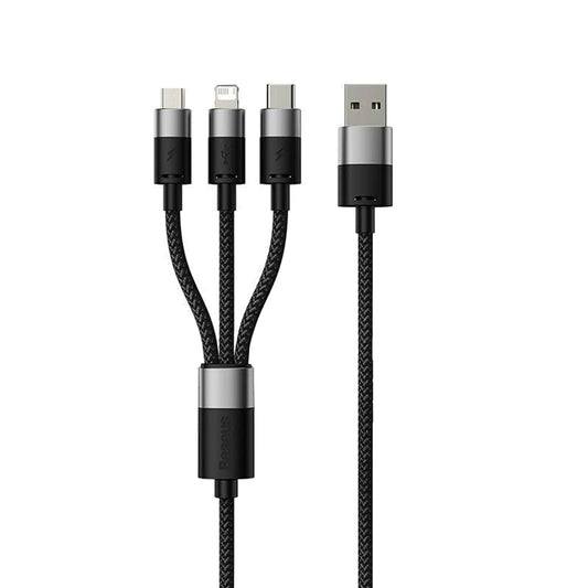 Kabel za punjenje USB-A - Lightning / microUSB / USB-C Baseus StarSpeed 3in1, 20W, 0.6m, Crni P10319900111-00