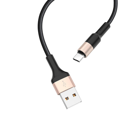 Kabel za podatke i punjenje USB-A - USB-C HOCO X26 Xpress, 18W, 1m, Zlatni