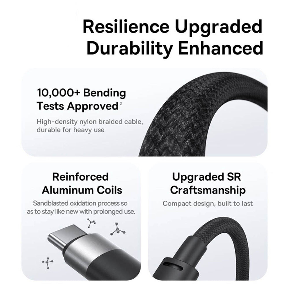 Kabel za punjenje USB-A - Lightning / microUSB / USB-C Baseus StarSpeed 3in1, 20W, 0.6m, Crni P10319900111-00