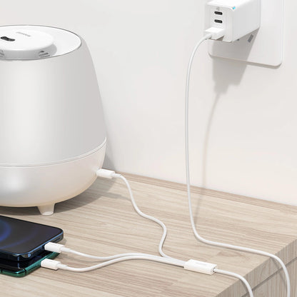 Kabel za punjenje USB-A - Lightning / microUSB / USB-C Baseus Superior 3in1 Series, 20W, 1m, Bijeli P10320105221-00