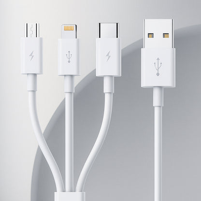 Kabel za punjenje USB-A - Lightning / microUSB / USB-C Baseus 3u1, 100W, 1.5m, Bijeli P10377705213-00