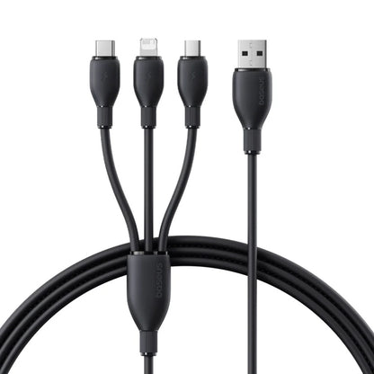 Kabel za punjenje USB-A - Lightning / microUSB / USB-C Baseus Ultra Fast 3in1, 18W, 1.3m, Crni P10376303121-00