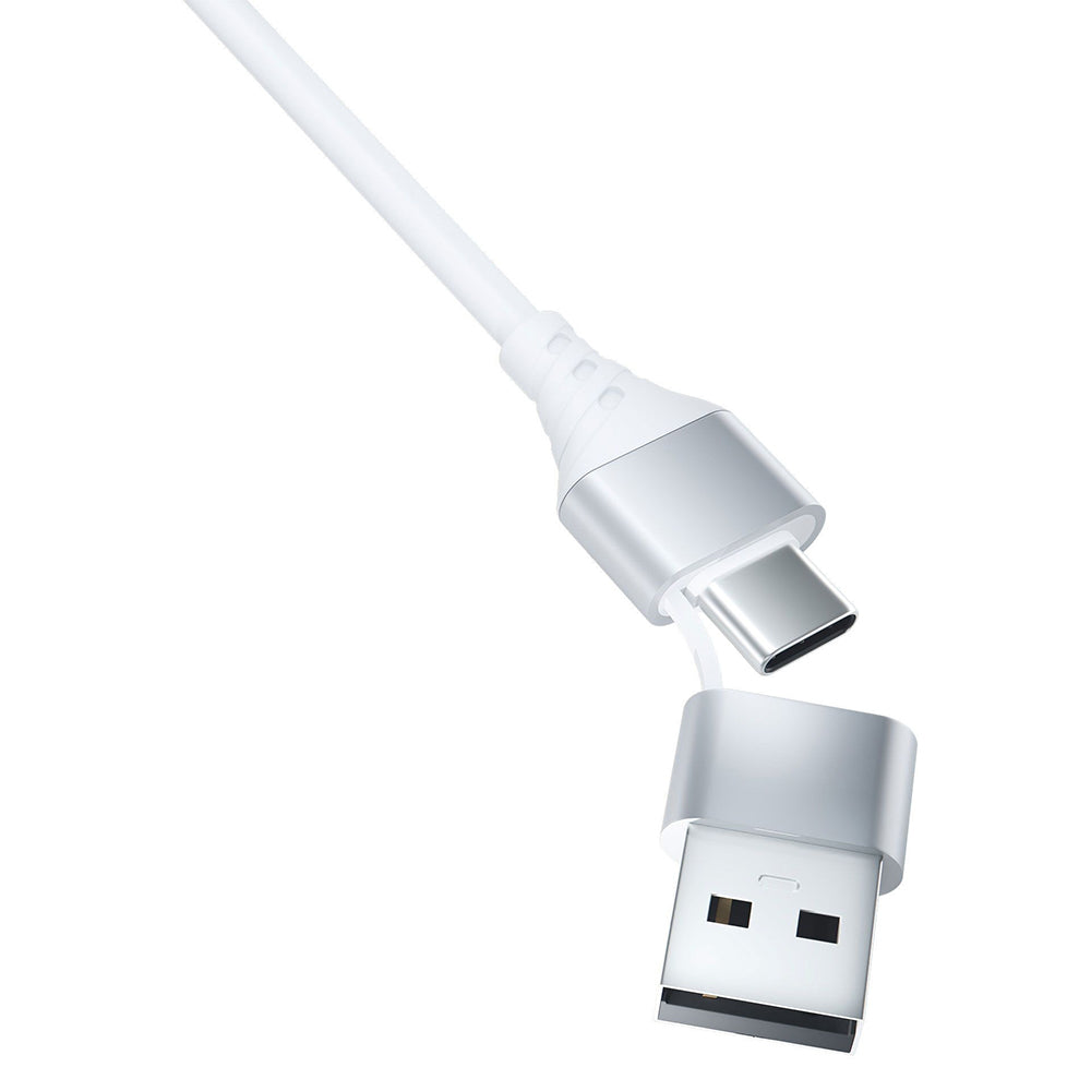 Kabel za punjenje USB-A / USB-C - Lightning / microUSB / USB-C 3MK Hyper 3in1, 12W, 1.5m, Bijeli