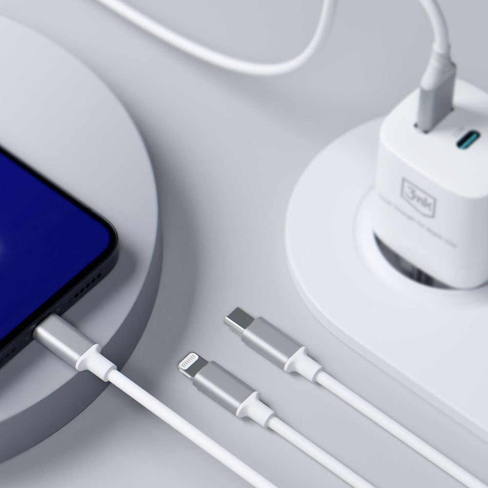 Kabel za punjenje USB-A / USB-C - Lightning / microUSB / USB-C 3MK Hyper 3in1, 12W, 1.5m, Bijeli