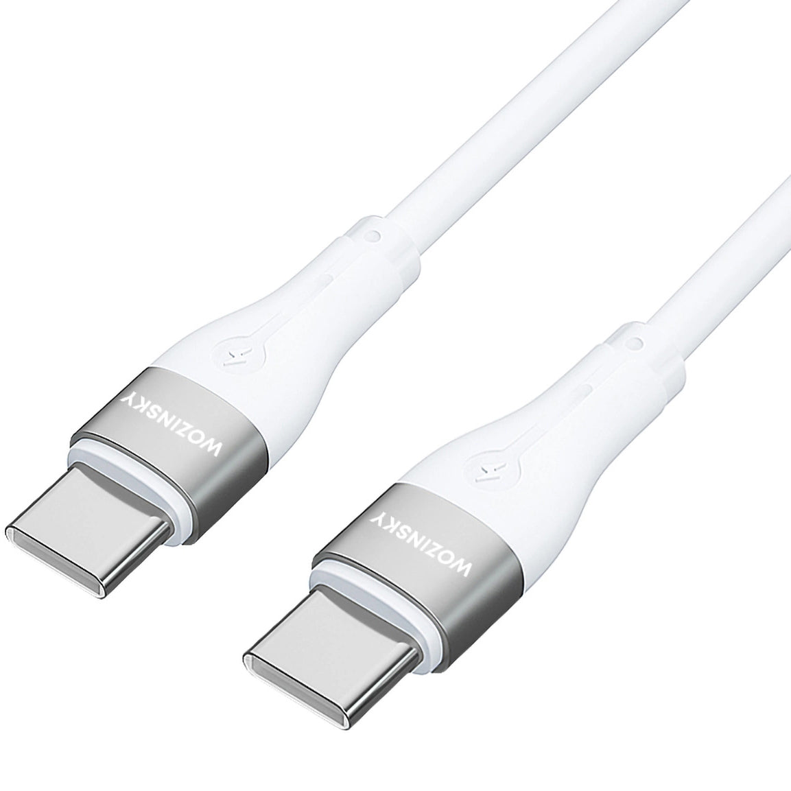 USB-C - USB-C punjački kabel WZK WSTCC1, 65W, 1m, bijeli