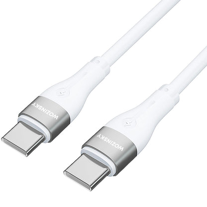 USB-C - USB-C punjački kabel WZK WSTCC1, 65W, 1m, bijeli