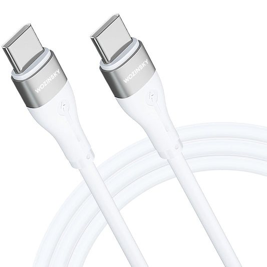USB-C - USB-C punjački kabel WZK WSTCC1, 65W, 1m, bijeli