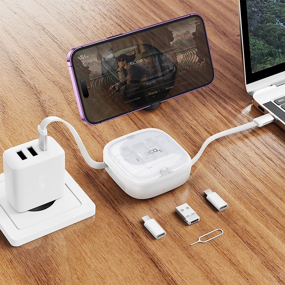 Kabel za podatke i punjenje USB-C - USB-C HOCO U140, 60W, 0.95m, Bijeli