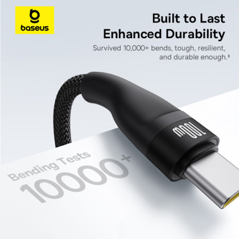 USB-C punjački kabel - 3 x USB-C Baseus Flash Series III 3in1, 100W, 1.5m, Crni P10377503111-00