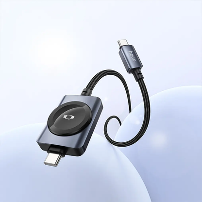 USB-C - USB-C kabel za punjenje HOCO CW66 2u1, 100W, 1.2m, Crna