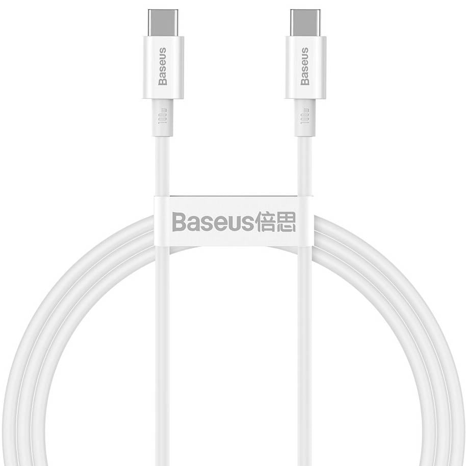 Kabel za Prijenos Podataka i Punjenje USB-C - USB-C Baseus Superior Series, 100W, 1m, Bijeli CATYS-B02