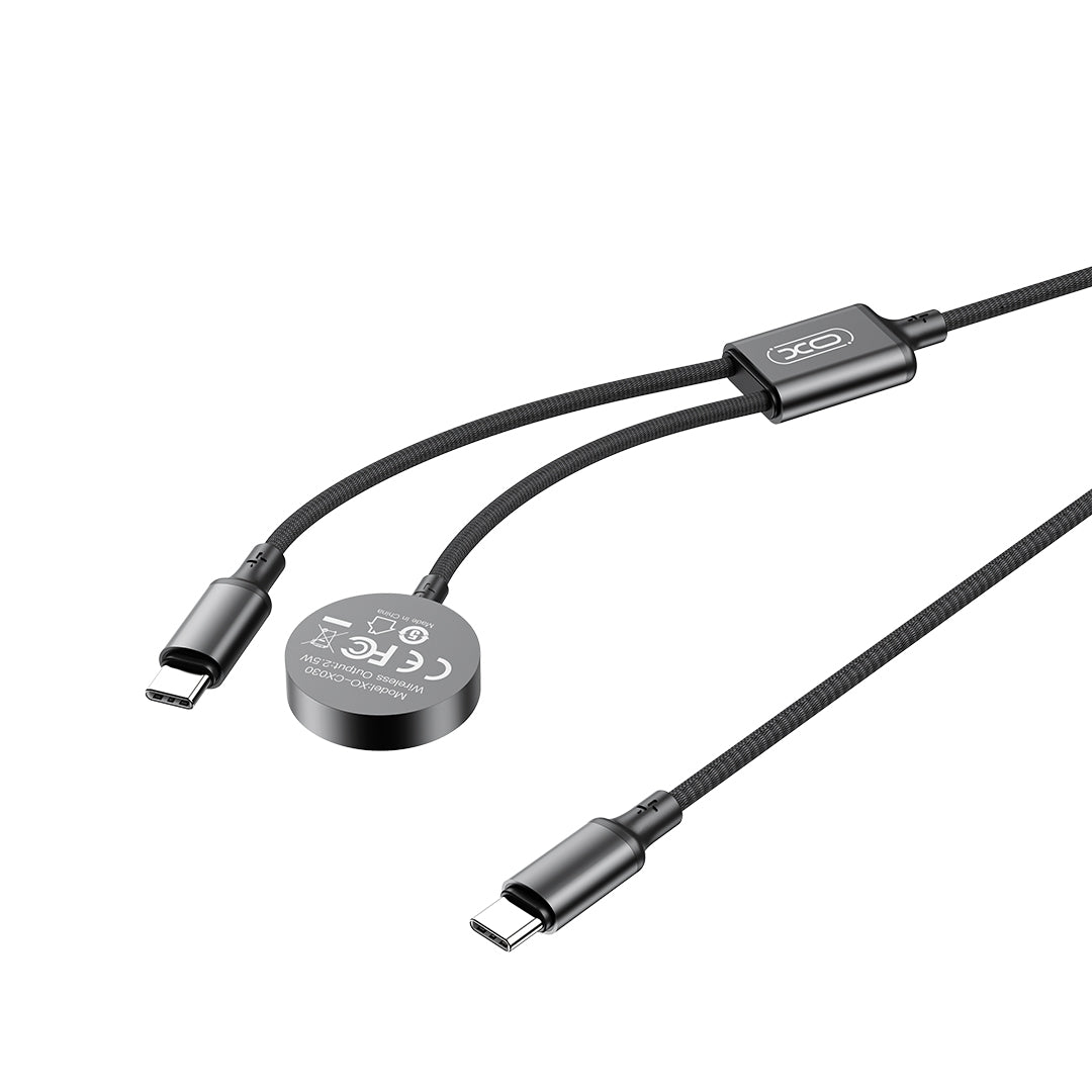 Bežični punjač XO Design CX030 za Apple Watch Series, USB-C, Crni