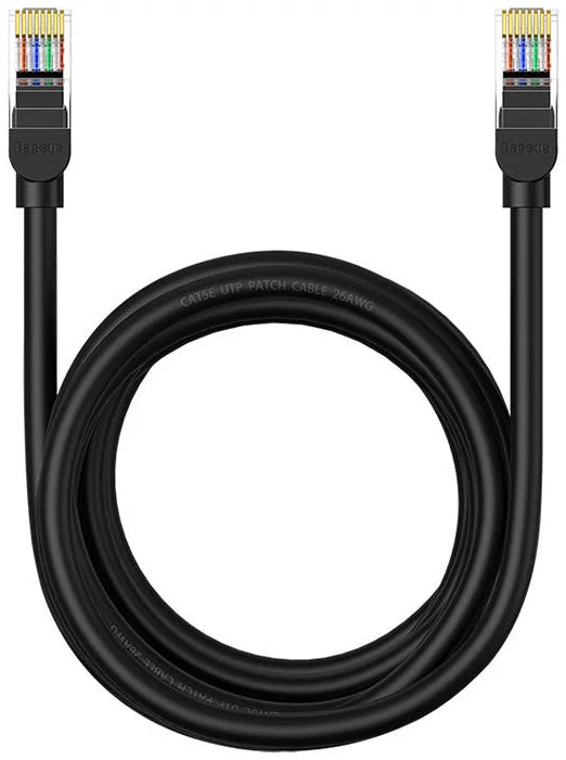 Mrežni kabel Baseus, UTP, Cat5, 3m, Crni B00133206111-04