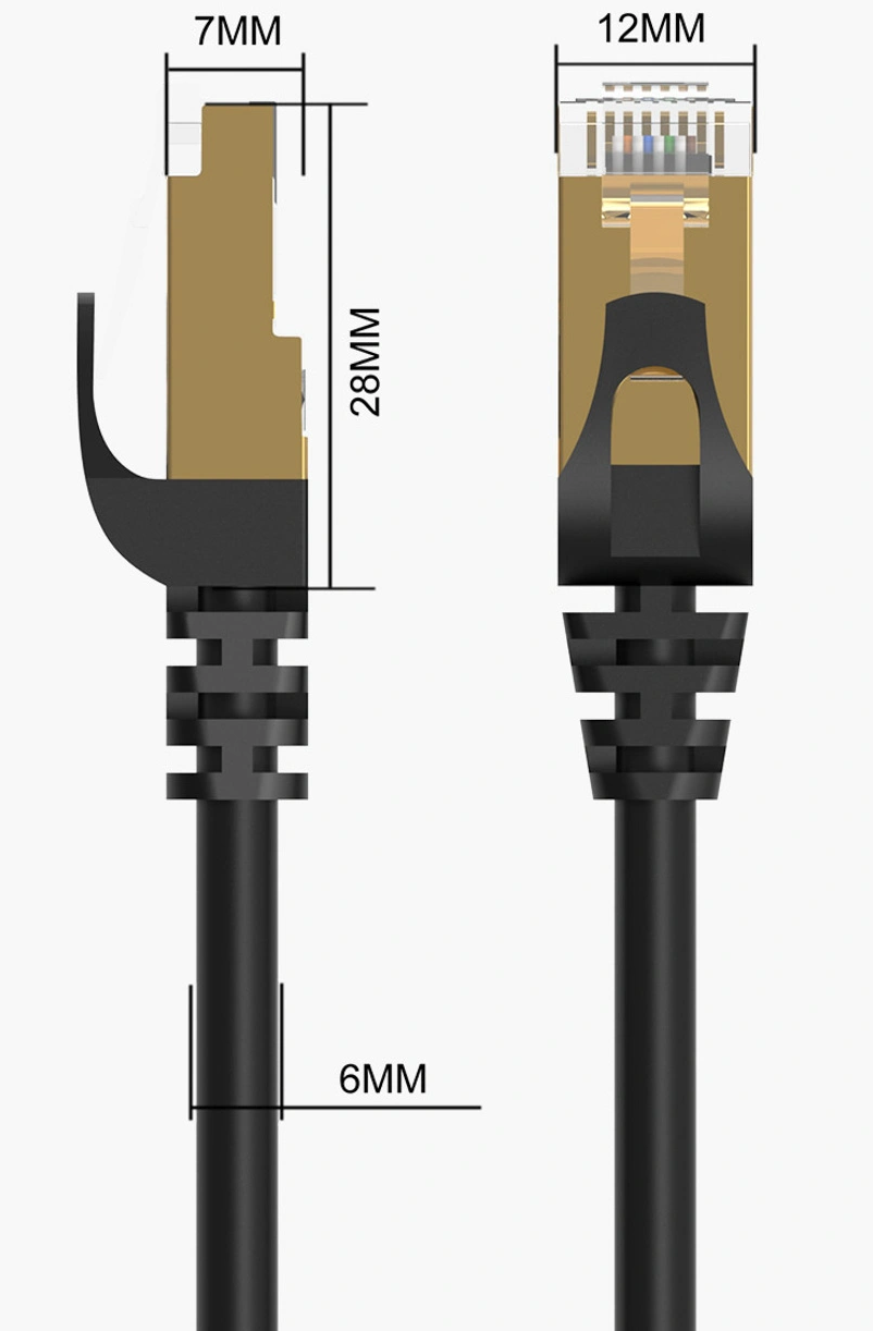 Orico PUG-C7 mrežni kabel, UTP, Cat7, 5m, Crna