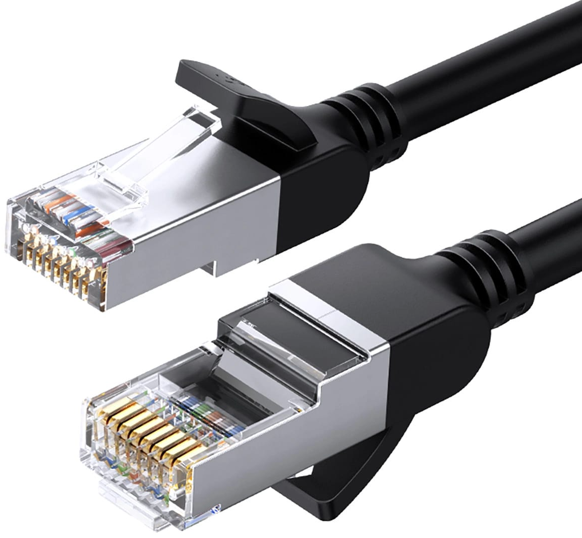 Mrežni kabel UGREEN NW101 Flat, UTP, Cat6, 0.5m, Crni