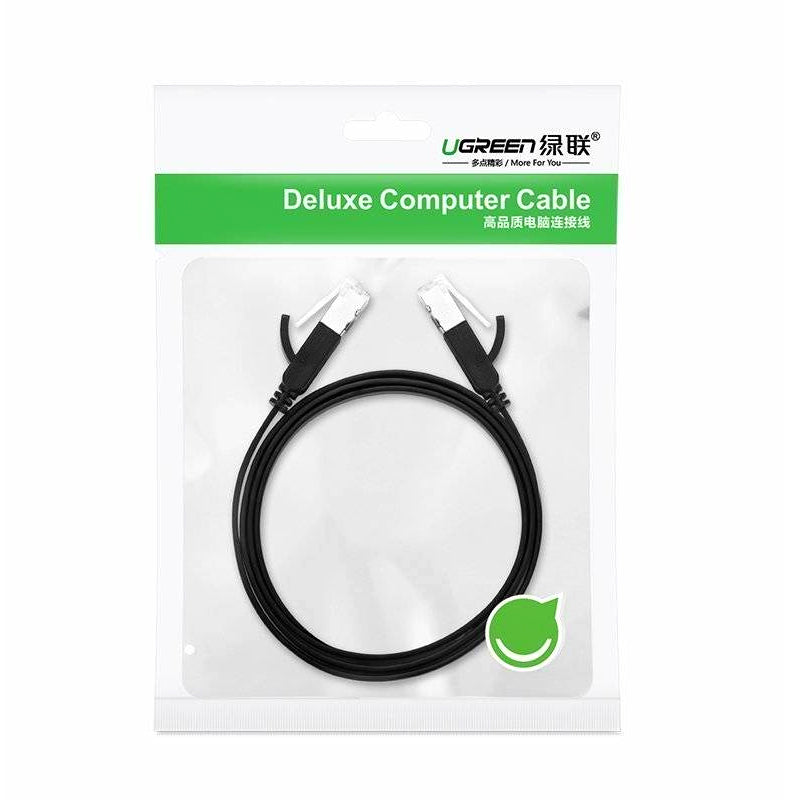 Mrežni kabel UGREEN NW101 Flat, UTP, Cat6, 2m, crni