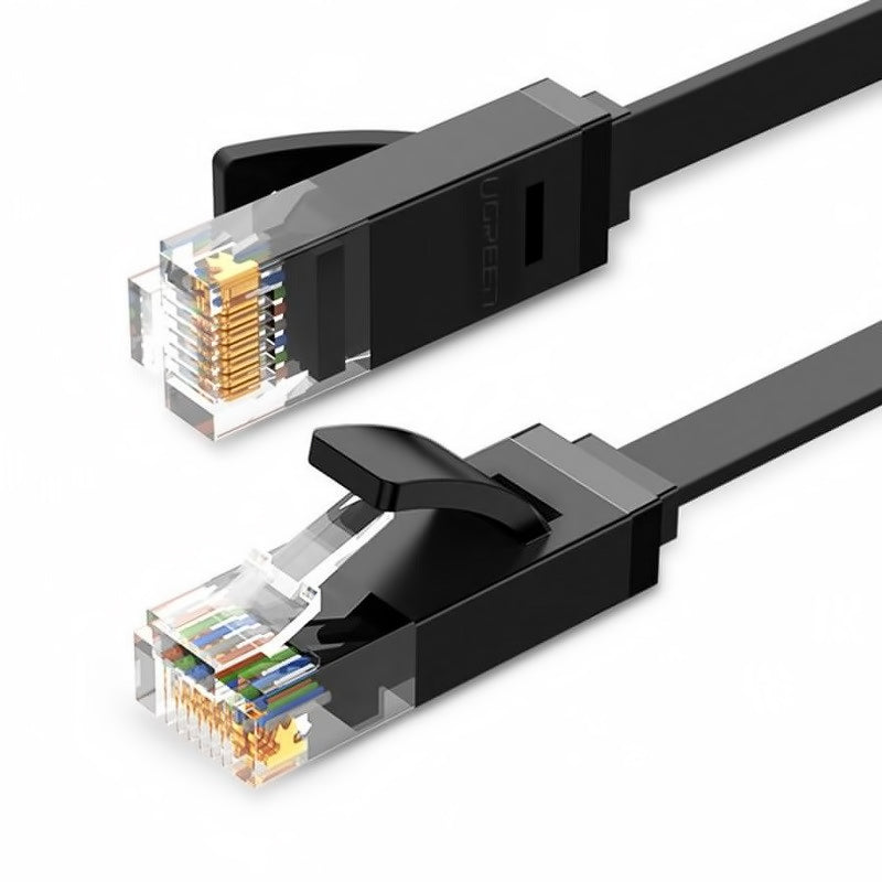 Mrežni kabel UGREEN NW102 Flat, UTP, Cat6, 1m, crni