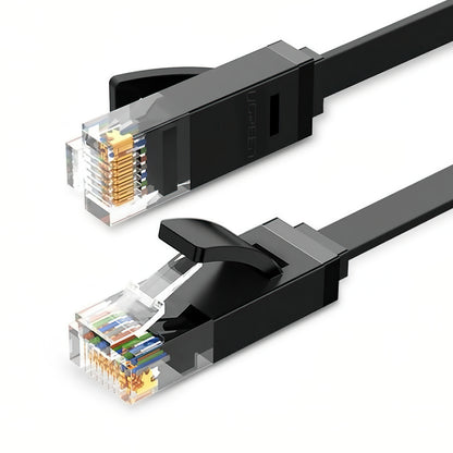 Mrežni kabel UGREEN NW102 Flat, UTP, Cat6, 10m, Crni