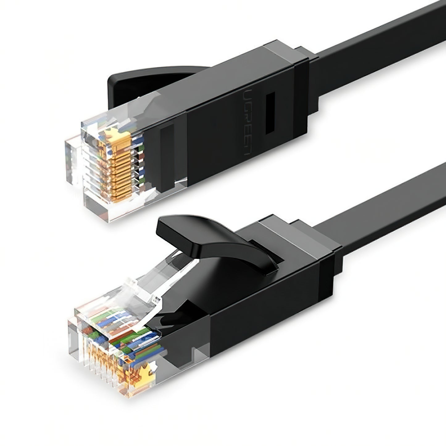 Mrežni kabel UGREEN NW102 Flat, UTP, Cat6, 2m, Crni