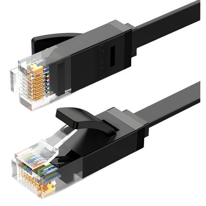 Mrežni kabel UGREEN NW102 Flat, UTP, Cat6, 0.5m, Crni