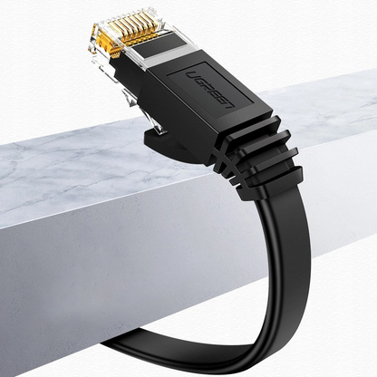Mrežni kabel UGREEN NW102 Flat, UTP, Cat6, 0.5m, Crni