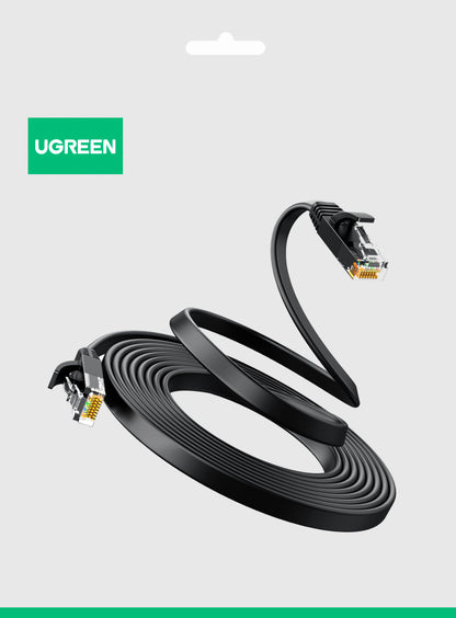 Mrežni kabel UGREEN NW102 Flat, UTP, Cat6, 3m, Crni