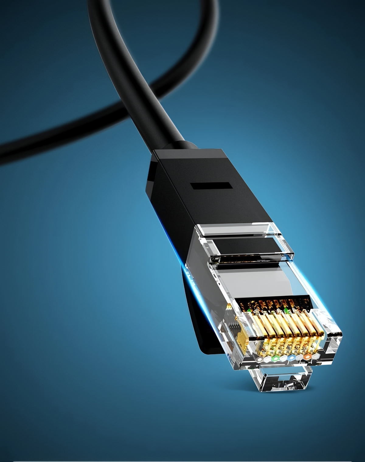 Mrežni kabel UGREEN NW102, UTP, Cat6, 15m, Crni