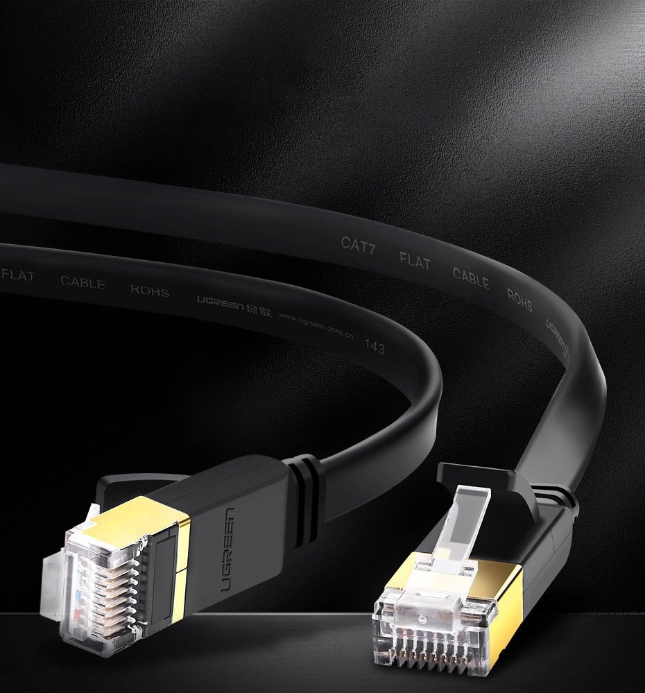Mrežni kabel UGREEN NW106 Flat, UTP, Cat7, 3m, crni